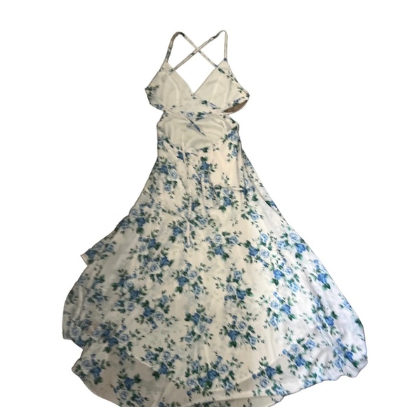 Anthropologie YUMI KIM Love Letter Floral Cut-out Maxi Dress White Size XL - Picture 13 of 15